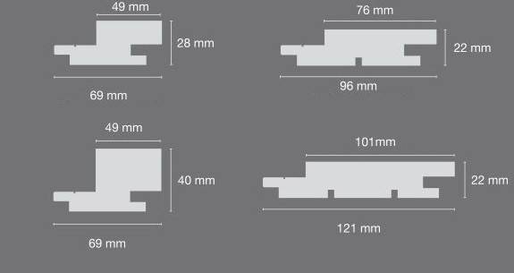 Fassadenholz: Fassadenplatte 69x28, 69x40, 96x22, 121x22 ARIX-Kontrast von Larch ( ARIX, Serbien )