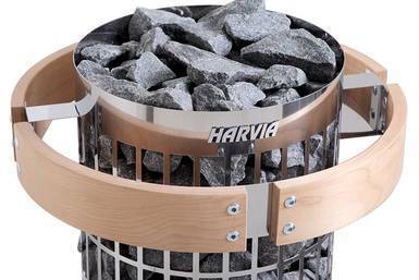 Accessories for saunas: Safety railing with lights for the Harvia Cilindro heater ( Harvia )