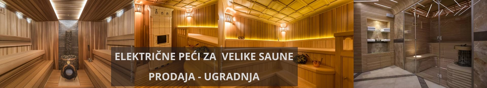 Električne peći za velike saune zapremine do 66 m³