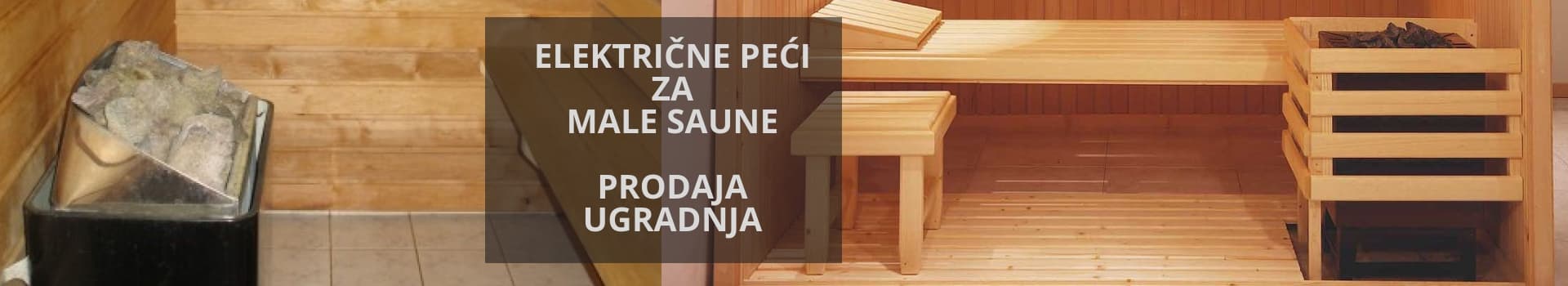 Električne peći za male saune zapremine do 8 m³