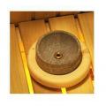 Sauna Equipment: Wooden Stand and Water Bowl with Flexible Hose for Harvia Hidden Heater (  )
