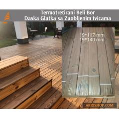 Wooden floors: Daska glatka - Termotretirani Beli Bor ( Termobor ) ( ARIX )