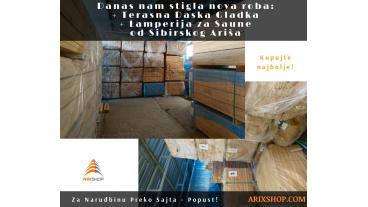 Stigla nova roba: Deking Gladak od Sibirskog Arisa + Lamperija za Saune od Ariša - Vesti od ArixShop.Com 23/06/2022
