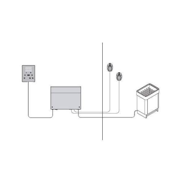 Upravljačke ploče za saune sa električnim grijačima: Komanda Harvia Xafir je kontrolna jedinica sa kontrolnim panelom na dodir ( Harvia )