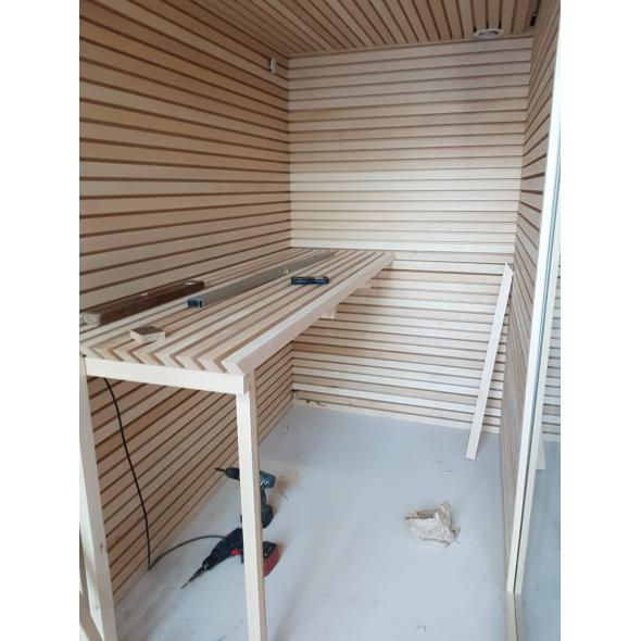 Saunaverkleidung: 3D Bauauskleidung von Lipa ( ARIX, Serbien )